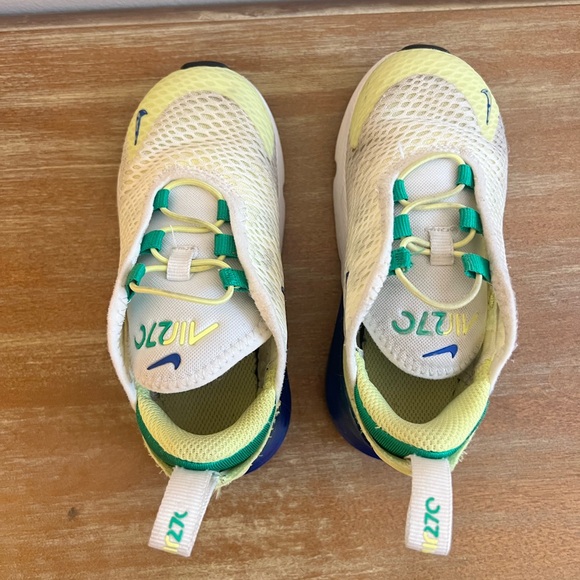 Nike Air Max 270 BT Yellow and Blue Sneakers - Picture 6 of 10